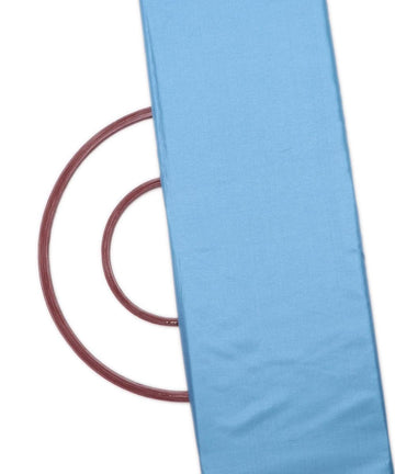 light blue colour two tone plain paper silk fabric 1